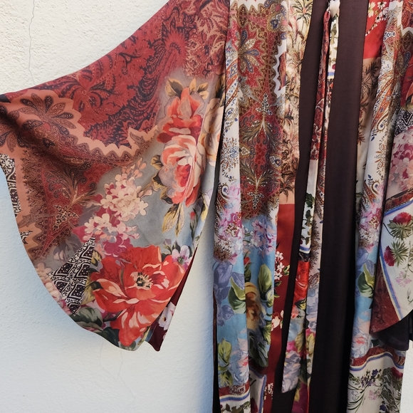 ZARA Patchwork Printed Kimono BLOGGERS FAV - Picture 4 of 10